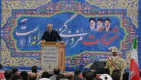 عزیزی: اراده ملت ایران بر قدرت تجهیزات پیشرفته جنگی دشمن پیروز است/ ملت ما با آگاهی و بصیرت توطئه‌های دشمن را در منطقه تحمیل کرد
