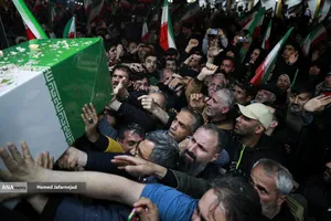 وداع و تشییع پیکر مطهر فرمانده یگان ویژه فاتحین سردار سرتیپ پاسدار شهید محمد علی فتحعلی زاده و&zwnj; همرزمانش