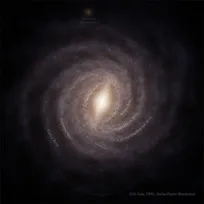 کهکشان راه شیری از بالا چگونه به نظر می‌رسد؟