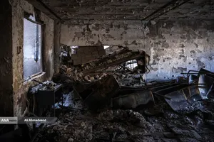 تخریب و آتش سوزی اموال عمومی در تهران