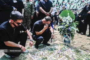 تشییع و خاکسپاری شهدای حملات رژیم صهیونیستی در قطعه42 بهشت زهرا(س)