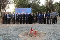 کلنگ احداث خوابگاه ۲۳۲ نفره دانشگاه تهران به زمین زده شد