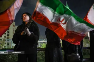 مراسم عزاداری در سوگ رهبر شهید انقلاب - میدان ولیعصر (عج)