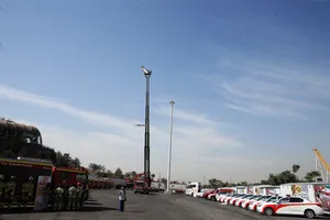 مراسم بزرگداشت روز آتش&zwnj;نشان در برج میلاد تهران