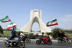 رژه بزرگ موتور سواران جان فدا در تهران