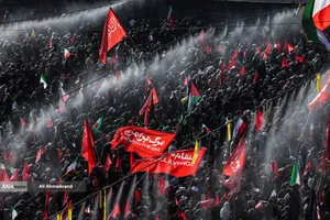 مراسم اقامه نماز بر پیکر امام شهید امت