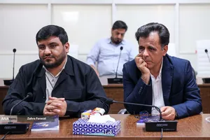 محمدمهدی خیرجو مدیرعامل خبرگزاری آنا در آیین رونمایی از کتاب &laquo;سقوط دمشق&raquo; 