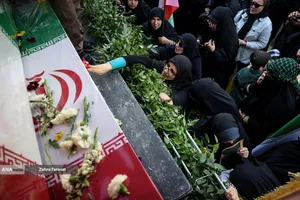 تشییع پیکر شهیدان لاریجانی، سلیمانی و شهدای ناو دنا
