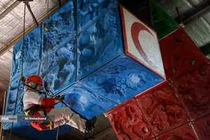 مانور امدادگران جمعیت هلال احمر