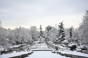 بارش برف زمستانی در تهران 