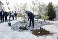 غرس نمادین «نهال امید» در سازمان مرکزی دانشگاه آزاد اسلامی همزمان با توصیه رهبر انقلاب