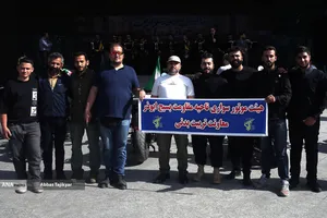 رژه بزرگ موتور سواران جان فدا در تهران