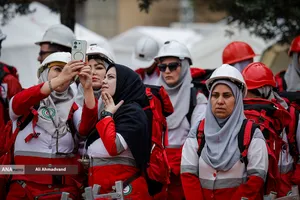 مانور امدادگران جمعیت هلال احمر