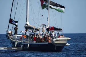 حرکت بزرگ&zwnj;ترین ناوگان"الصمود" همبستگی بین&zwnj;المللی از بندر بارسلونا اسپانیا به سوی غزه