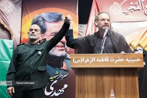 سردار احمد وحیدی در مراسم گرامیداشت سرلشکر شهید مهدی ربانی و سرلشکر شهید غلامرضا محرابی معاونان سابق اطلاعات و عملیات ستاد کل نیروهای مسلح