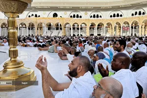 حجاج بیت الله الحرام در مسجد الحرام