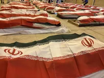 ورود پیکرهای مطهر شهدای ناو دنا به بهشت زهرا+فیلم و عکس