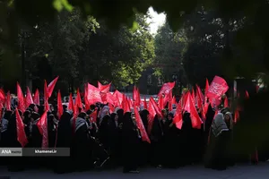 عزاداری هیئت&zwnj;های دانشجویی به مناسبت اربعین حسینی در جوار محل شهادت رهبر شهید انقلاب