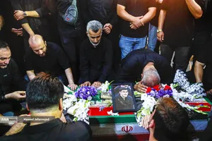 تشییع و خاکسپاری شهدای حملات رژیم صهیونیستی در قطعه42 بهشت زهرا(س)