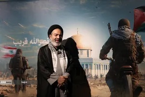 بازدید حجت&zwnj;الاسلام سیدعبدالفتاح نواب، نماینده ولی&zwnj;فقیه در امور حج و زیارت از موکب الاقصی فلسطینیان در مسیر مشایه و کربلای معلی 