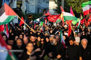 پیاده روی جاماندگان اربعین در ساری