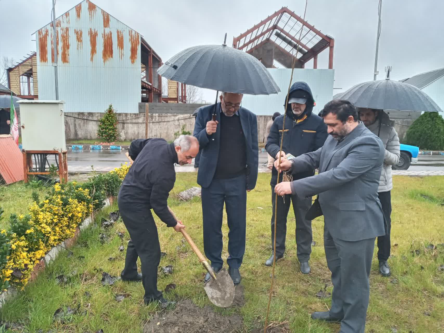 امضای تفاهم‌نامه و کاشت ۴۰ اصله نهال با عنوان «درخت انقلاب» در دانشگاه آزاد اسلامی انزلی 