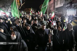 دومین شب عزاداری در سوگ رهبر شهید انقلاب - خیابان نبرد