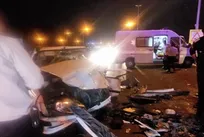 در تصادف شب گذشته ۴ نفر راهی بیمارستان شدند 