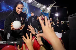 مراسم استقبال از تیم ملی فوتبال زنان