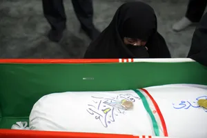مراسم وداع با پیکر شهید علی اکبر گندمی