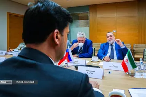 دیدار محمد نظیفی مدیرعامل بورس انرژی ایران با ایگور آرتِمیِف، مدیرعامل بورس بین&zwnj;المللی سن&zwnj;پترزبورگ 