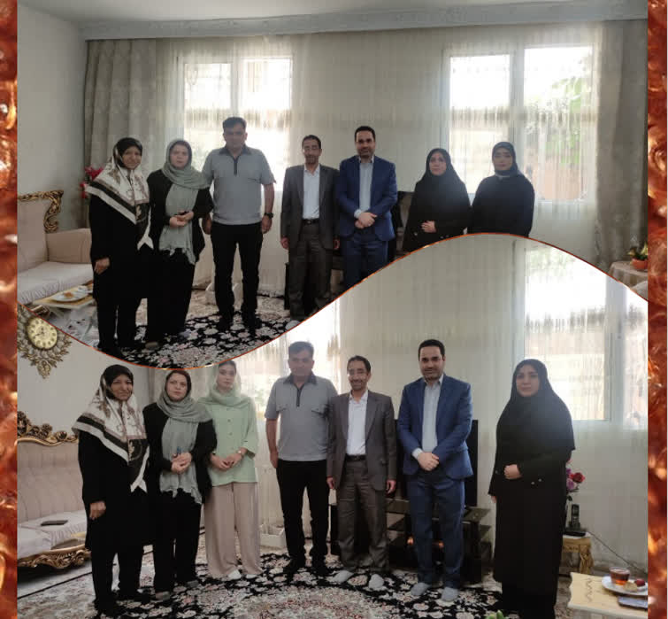 دیدار مسئولان دانشگاه آزاد پردیس با خانواده دانشجوی آسیب‌دیده در جنگ رمضان