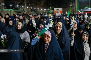 تجمع محکومیت هتک حرمت مساجد در مسجد بهشتی تهران