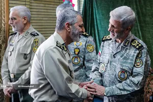 امیر سرلشکر سیدعبدالرحیم موسوی رئیس ستاد کل نیروهای مسلح در مراسم گرامیداشت ۵۷ شهید اقتدار ارتش