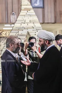 مراسم افتتاح نمایشگاه &laquo; آیینه&zwnj;های نعت&raquo; آیین گرامیداشت ۱۵۰۰مین سالگرد میلاد پیامبر اکرم(ص) با حضور حجت&zwnj;الاسلام والمسلمین محمد قمی رییس سازمان تبلیغات اسلامی