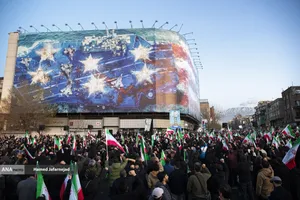  اجتماع مردم تهران در پی خبر شهادت حضرت آیت الله العظمی امام خامنه ای رحمته الله علیه رهبر عظیم الشان انقلاب اسلامی ایران