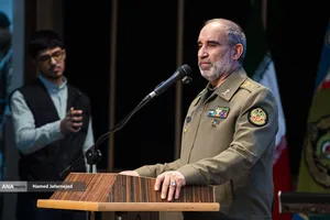 سخنرانی امیر سرتیپ جهانشاهی فرمانده نیروی زمینی ارتش در مراسم ازدواج دانشجویی دانشگاه افسری امام علی(ع) نیروی زمینی ارتش