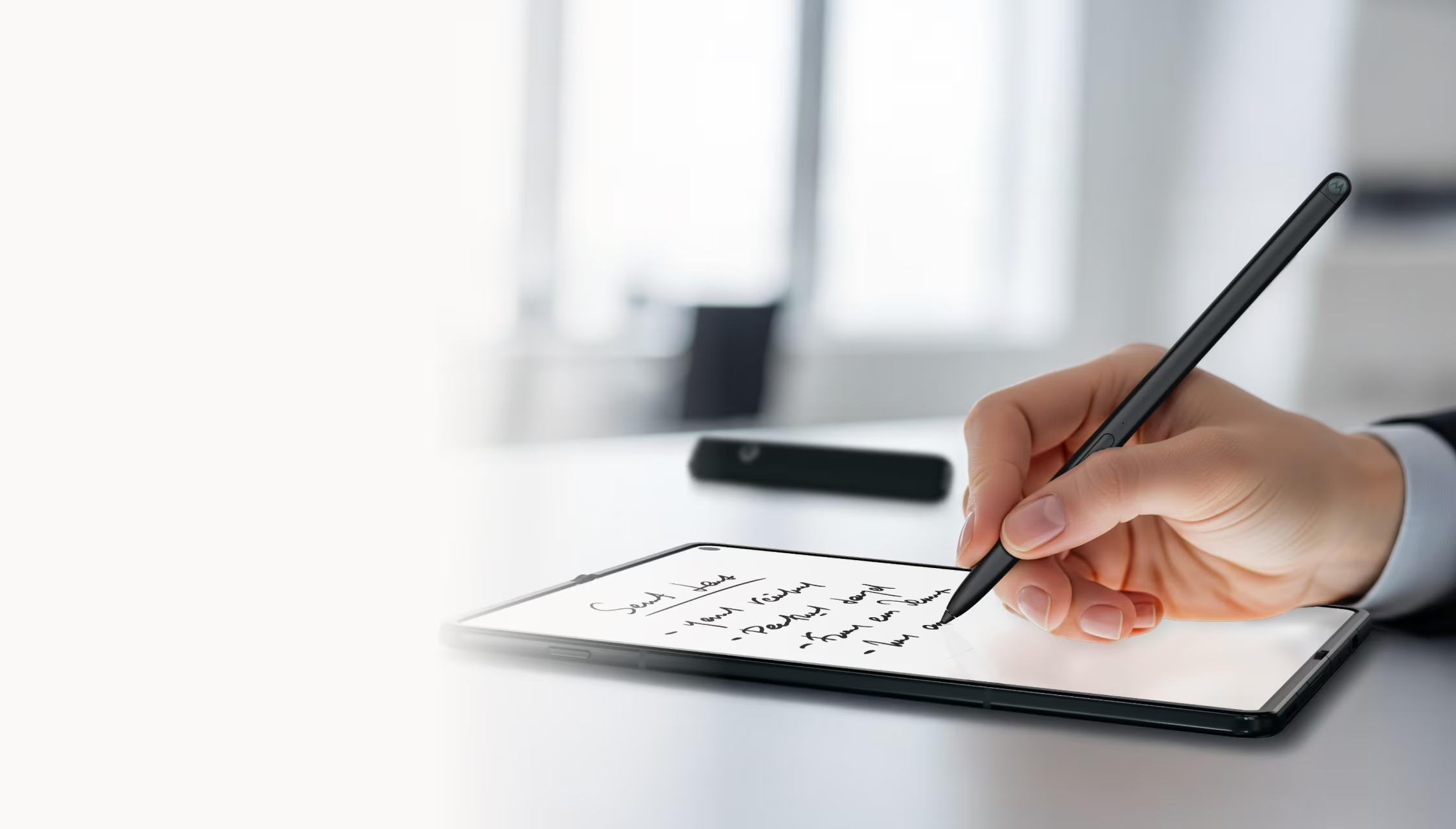 قلم هوشمند موتورولا گوشی تاشو را به بوم طراحی تبدیل میکند قلم هوشمند موتورولا گوشی تاشو را به بوم طراحی تبدیل میکند