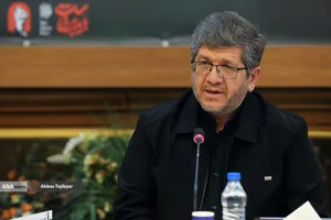 جبارعلی ذاکری مدیرعامل راه&zwnj;آهن کشور در نشست خبری تمهیدات وزارت راه و شهرسازی برای مراسم تشییع رهبر شهید