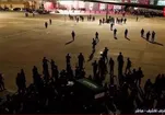 ادای احترام به پیکر امام شهید در فرودگاه نجف