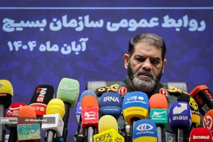 نشست خبری سردار حسین معروفی معاون هماهنگ کننده سازمان بسیج