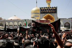 مراسم عزاداری رحلت پیامبر اکرم و شهادت امام حسن مجتبی(ع) در حرم رضوی