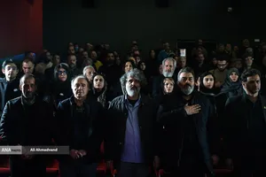 محسن برمهانی معاون سیما در مراسم یادبود رضا رویگری