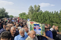 پیکر شهید دانیال احسانی&zwnj;فرد در سعدآباد خاکسپاری شد