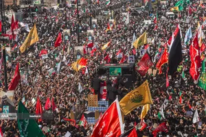 تشییع پیکر مطهر امام شهید در نجف اشرف