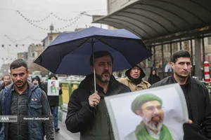 حضور غریب آبادی معاون وزیر خارجه در راهپیمایی روز قدس تهران