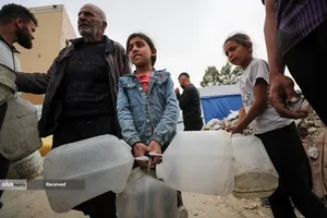 تشنگی زیر آوار و محاصره در غزه