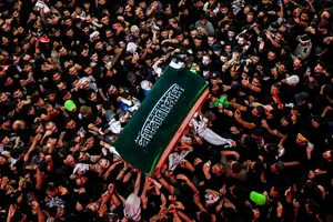 تشییع رهبری در کربلا