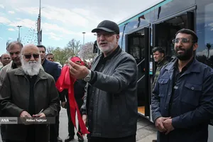 رونمایی از ۵۰ اتوبوس برقی جدید در تهران