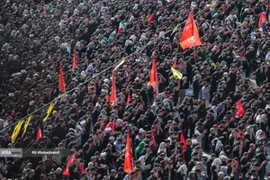 مراسم اقامه نماز بر پیکر امام شهید امت